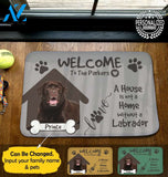 Labrador House Personalized Doormat