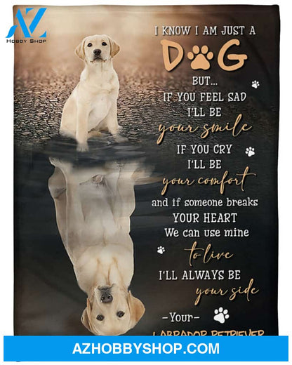 Labrador I Know I Am Just A Dog Blanket Gift For Dog Lovers Birthday Gift Home Decor Bedding Couch Sofa Soft and Comfy Cozy