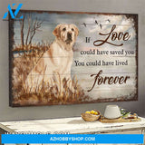 Labrador - If love could have saved you Dog Landscape Canvas Prints, Wall Art