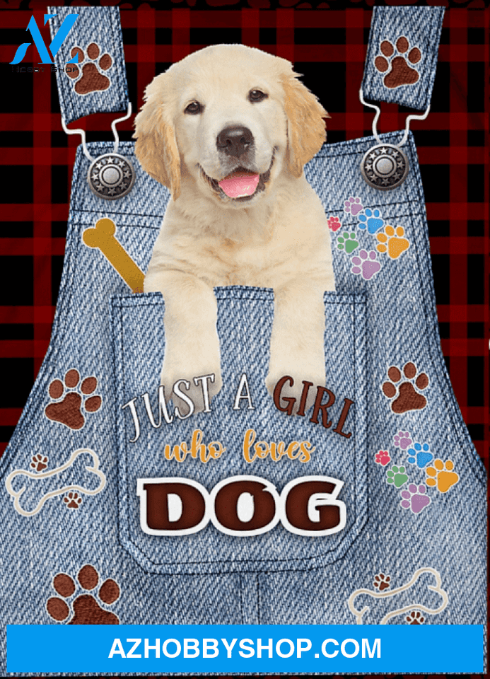 Labrador Just A Girl Who Loves Dog Blanket Gift For Dog Lovers Birthday Gift Home Decor Bedding Couch Sofa Soft and Comfy Cozy