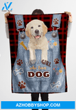 Labrador Just A Girl Who Loves Dog Blanket Gift For Dog Lovers Birthday Gift Home Decor Bedding Couch Sofa Soft and Comfy Cozy