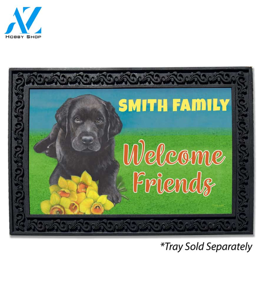 Labrador Puppy Personalized Doormat - 18" x 30"