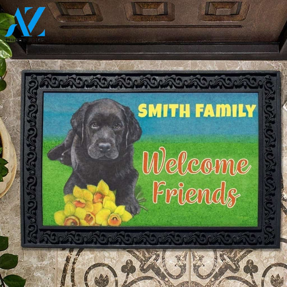 Labrador Puppy Personalized Doormat - 18" x 30"