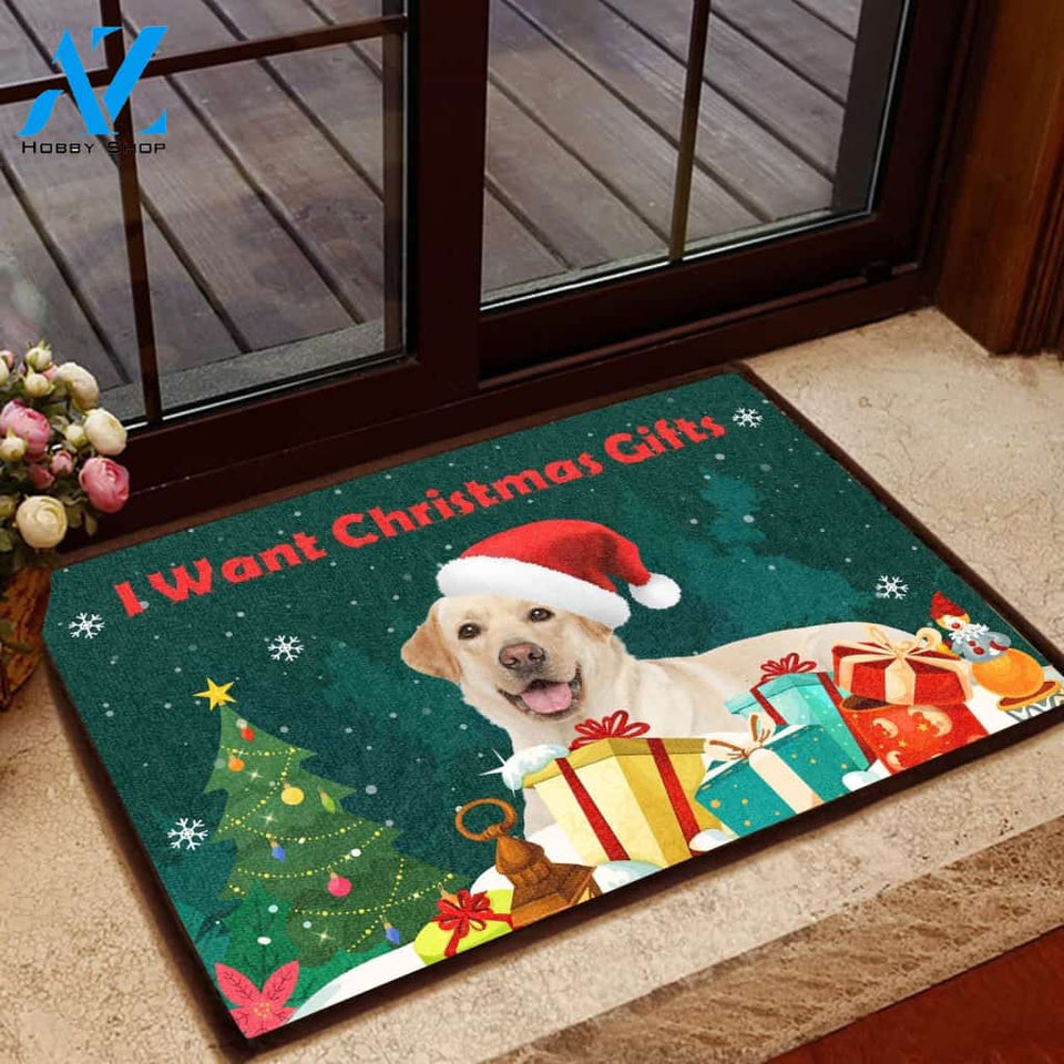 Labrador Retriever Christmas Gifts - Dog Doormat Welcome Mat House Warming Gift Home Decor Gift for Dog Lovers Funny Doormat Gift Idea