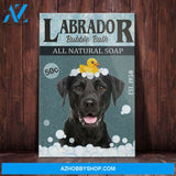 Labrador Retriever Dog Bath Company Canvas Wall Art, Wall Decor Visual Art