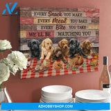 Labrador Retriever Every Snack You Make Canvas Wall Art Decor