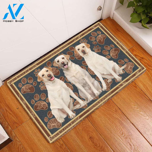 Labrador Retriever Flower Paw H10816 - Door Mat | Welcome Mat | House Warming Gift