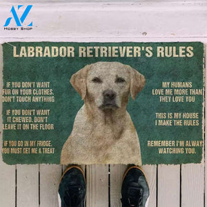 Labrador retriever funny doormat