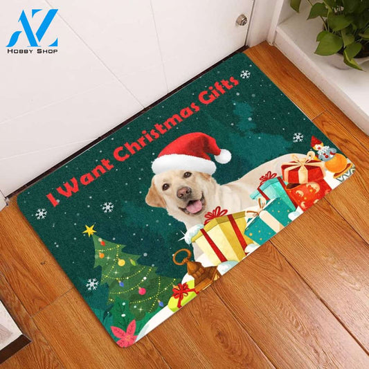 Labrador Retriever I Want Christmas Gifts Doormat