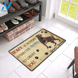Labrador Retriever Someone Runs To Greet You Doormat Indoor And Outdoor Mat Entrance Rug Sweet Home Decor Housewarming Gift Gift For Friend Family Stem Feminist