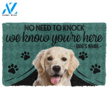 Gearhumans Gearhuman 3D Labrador Retriever We Know Youre Here Custom Name Doormat