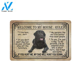Labrador Retriever Welcome To My House Rules Doormat Indoor And Outdoor Mat Entrance Rug Sweet Home Decor Housewarming Gift Gift For Friend Family Stem Feminist