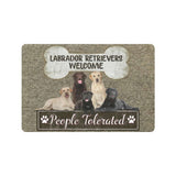 Labrador Retrievers Welcome Dog Lover Doormat Welcome Mat