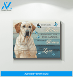 Labrador When You Believe Canvas Wall Art