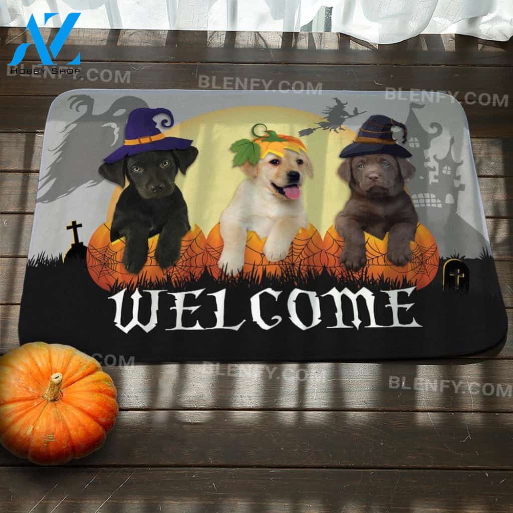 Labradors Halloween Doormat