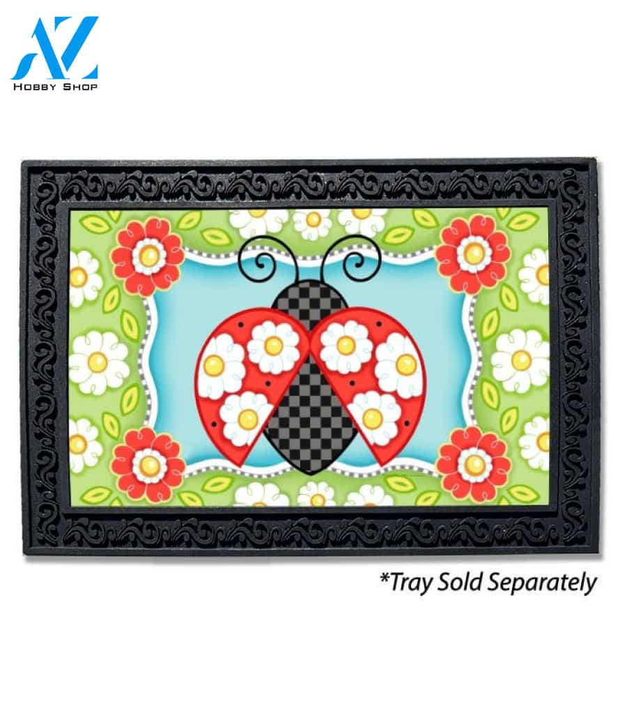 Ladybug Welcome Doormat - 18" x 30"
