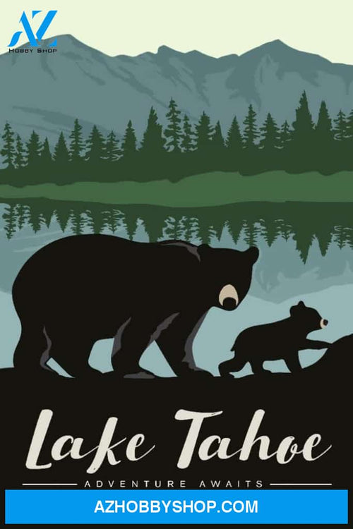 Lake Tahoe Black Bear And Cub