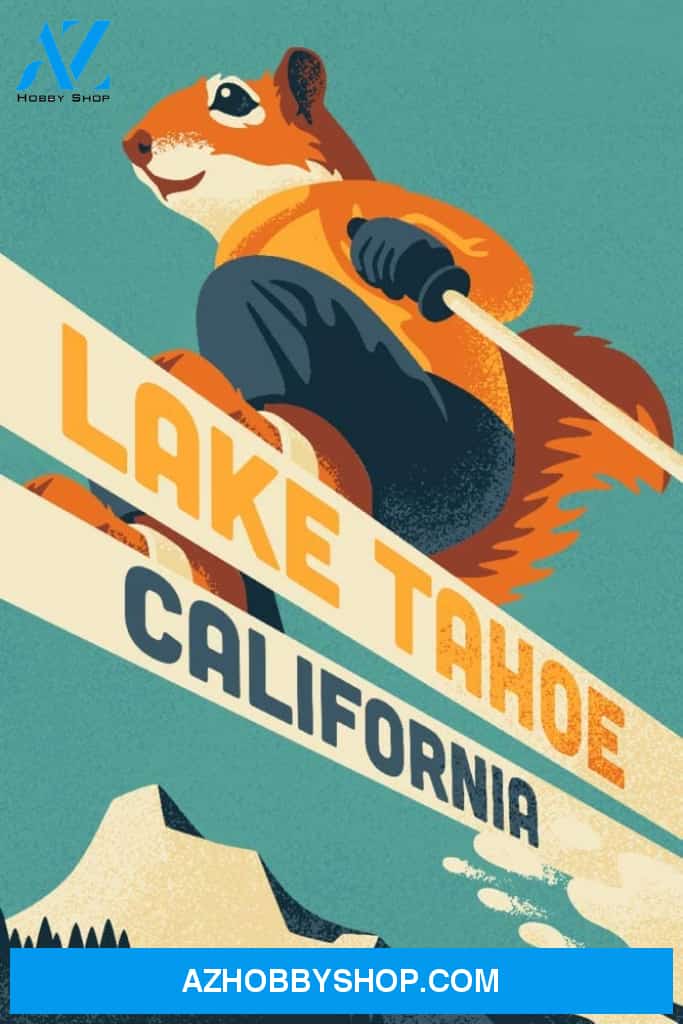 Lake Tahoe California Ski Squirrel 
