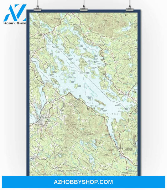 Lake Winnipesaukee New Hampshire - Map Only