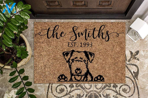 Lakeland Terrier Funny Dog Custom Name & Year Doormat | Welcome Mat | House Warming Gift