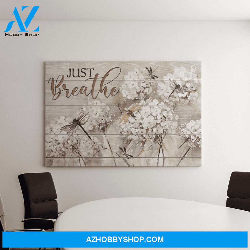 Landscape God Canvas Wall Art - Jesus Canvas Wall Art - Just breathe and have faith Canvas