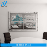 Landscape God Canvas Wall Art - Jesus Canvas Wall Art - The tree of peace - Create in me a clean heart Canvas