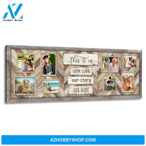 Large Farmhouse Wall Decor Custom Photo Gift This Is Us Canvas Print