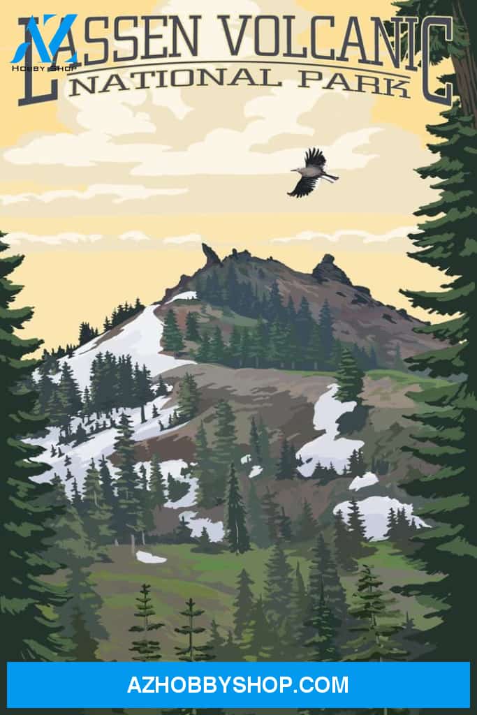 Lassen Volcanic National Park California - Diamond Peak