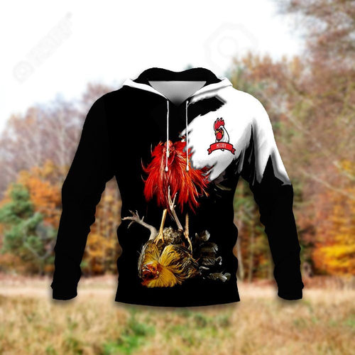 Rooster Fights Ntlg Personalized Name Unisex 3d Hoodie