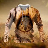 Squirrel Hunting Unisex 3d Hoodie