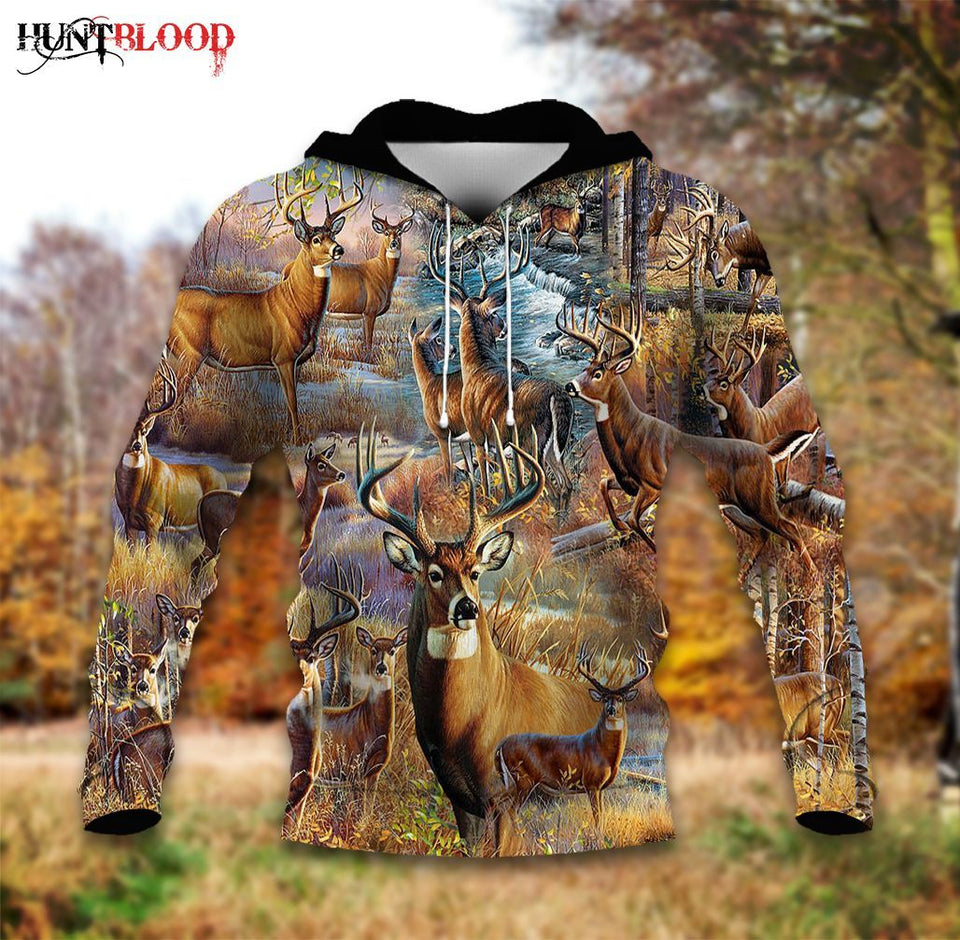Deer Hunting Lht Nvtj Unisex 3d Hoodie