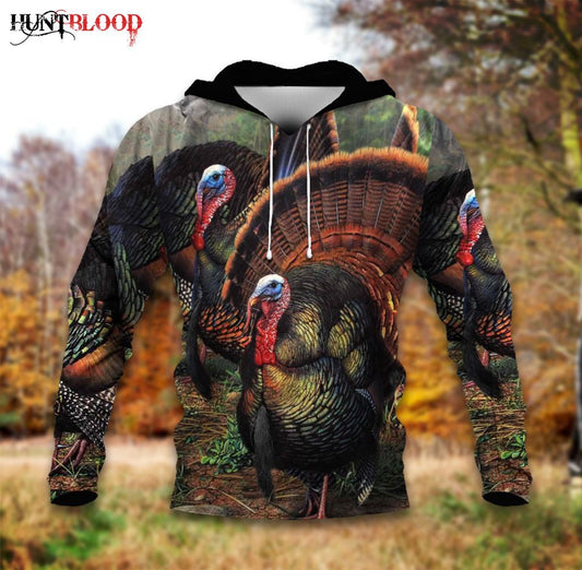 Wild Turkey Lht Nvtj Unisex 3d Hoodie