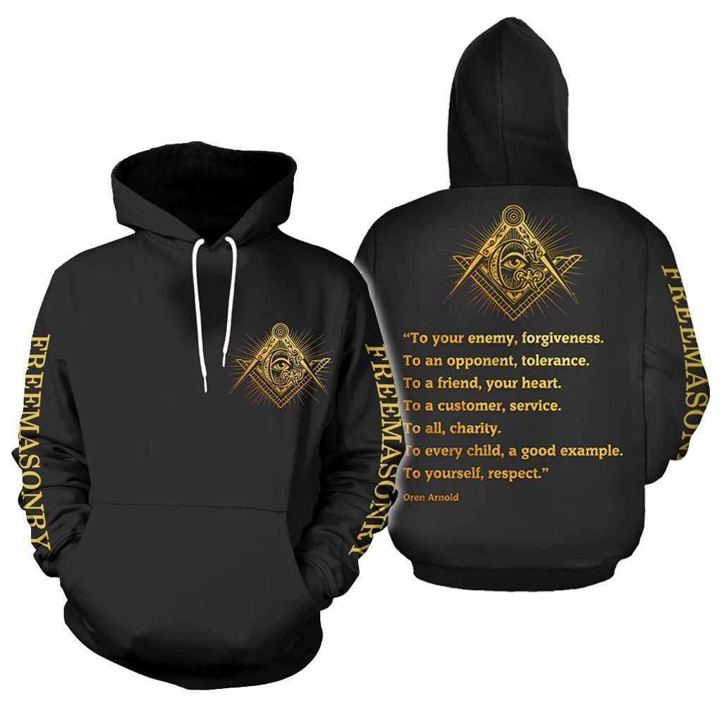 Freemasonry Black Awesome Unisex 3d Hoodie