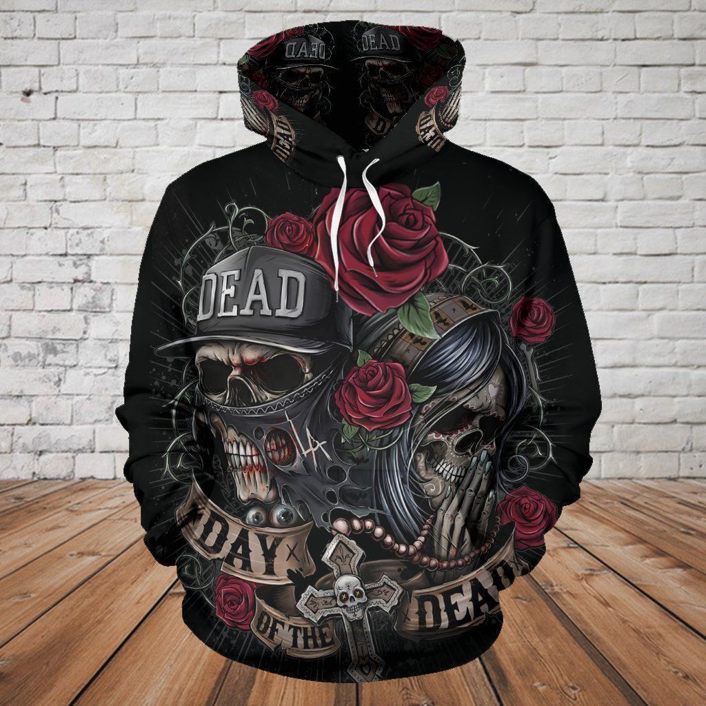 Day Of The Dead Black Best Unisex 3d Hoodie