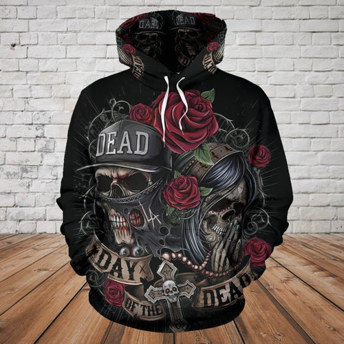 Day Of The Dead Black Best Unisex 3d Hoodie