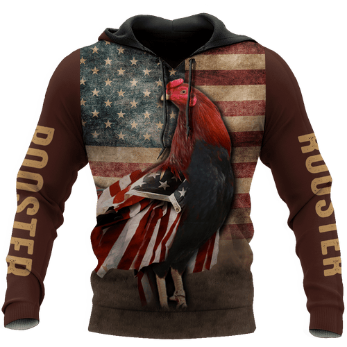Rooster Brown Best Unisex 3d Hoodie
