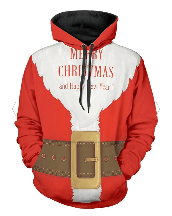 Chirstmas And Happy New Year Unisex 3d Hoodie