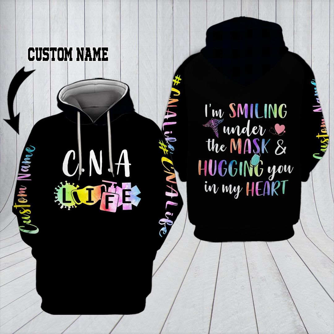 Cna Life Personalized Black Unique Unisex 3d Hoodie All Over Print