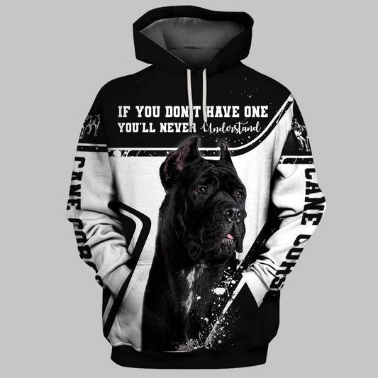 Cane Corso My Dog Black Nice Unisex 3d Hoodie