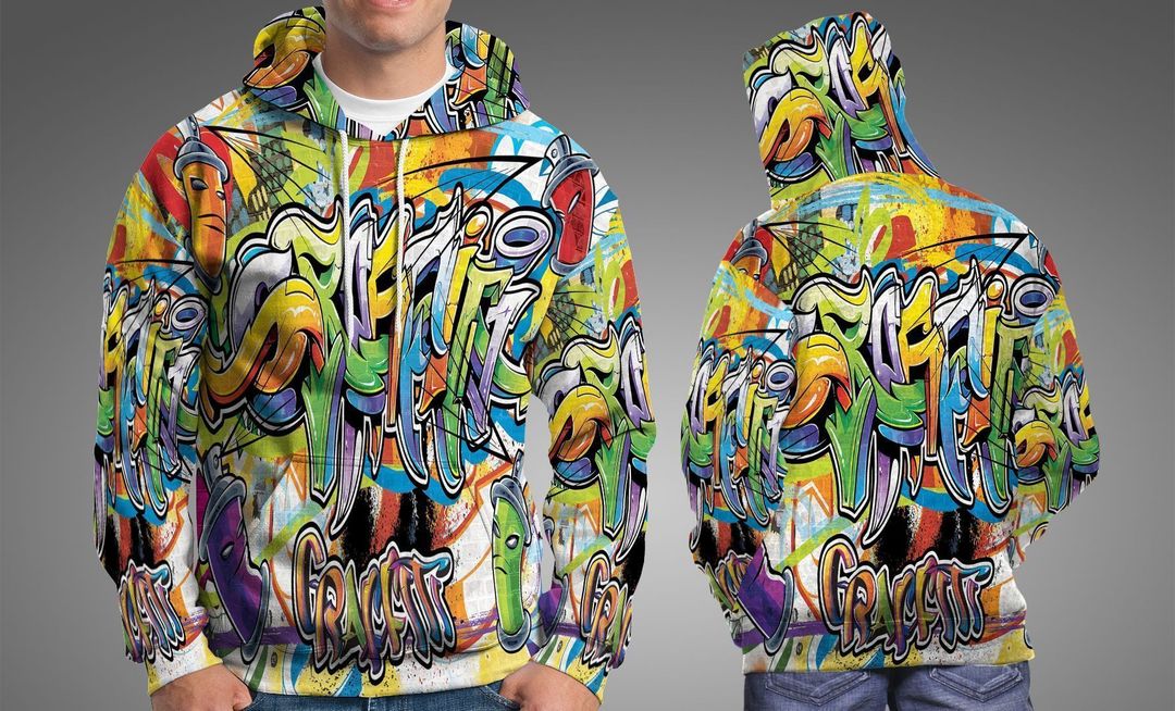 Graffiti Artwork Pullover Unisex 3d Hoodie
