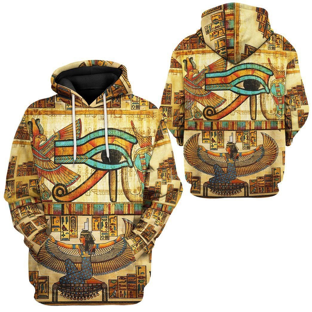 Egypt Eyes Of Ra Vintage Unisex 3d Hoodie