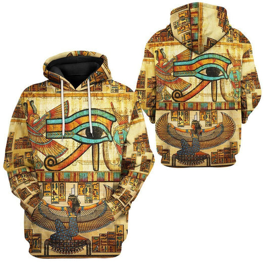 Egypt Eyes Of Ra Vintage Unisex 3d Hoodie