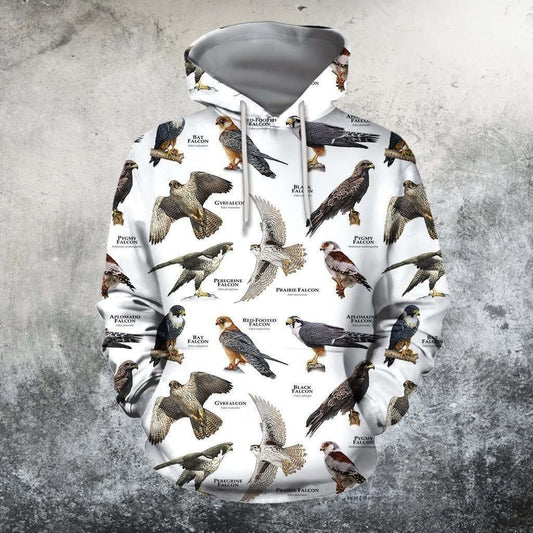 Falcons Of The World And Shorts Amazing Unisex 3d Hoodie