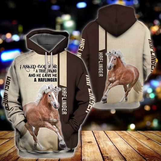 Haflinger True Friend Pullover Unisex 3d Hoodie