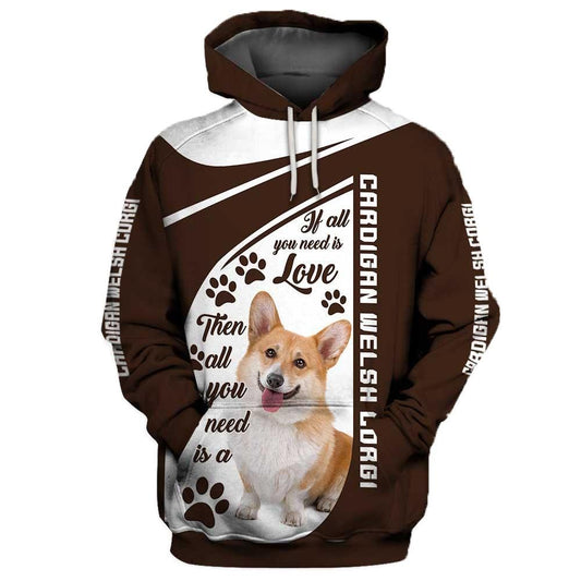 Cardigan Welsh Corgi Unique Unisex 3d Hoodie