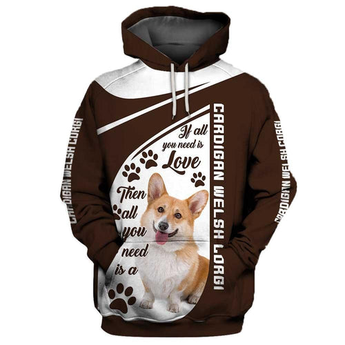 Cardigan Welsh Corgi Unique Unisex 3d Hoodie