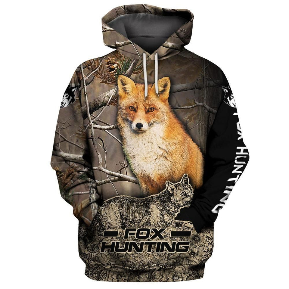 Fox Hunting Camouflage Best Unisex 3d Hoodie