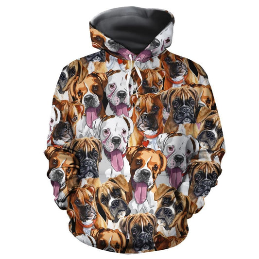 Boxer Brown Perfect Unisex 3d Hoodie