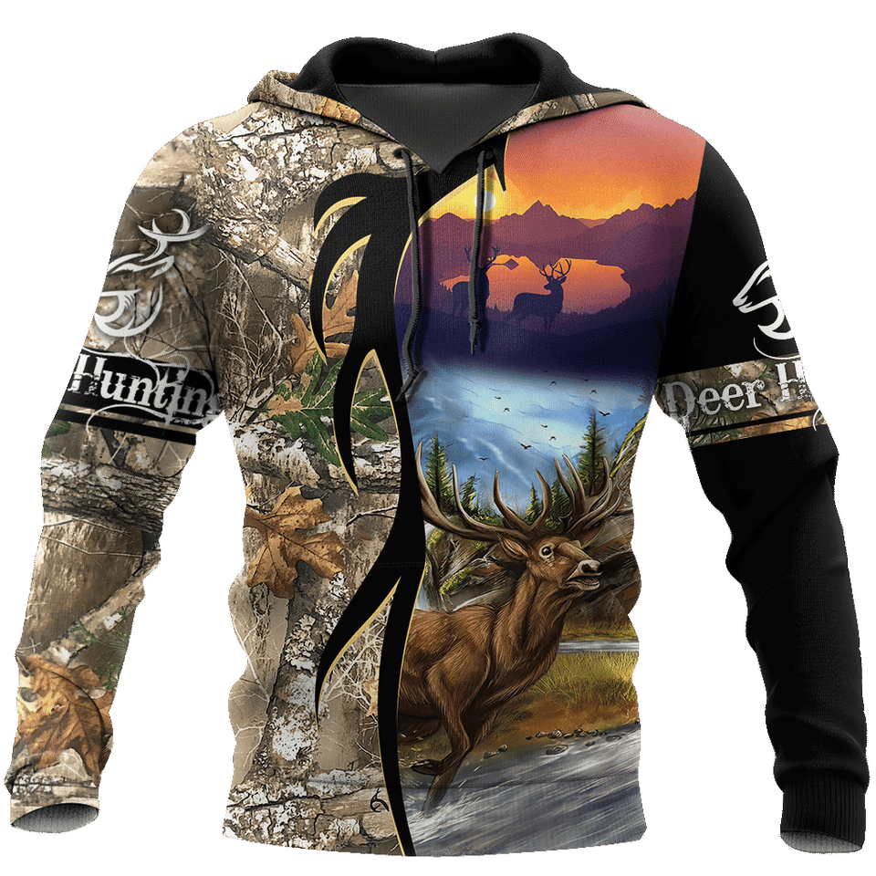 Deer Hunting Camouflage Unisex 3d Hoodie