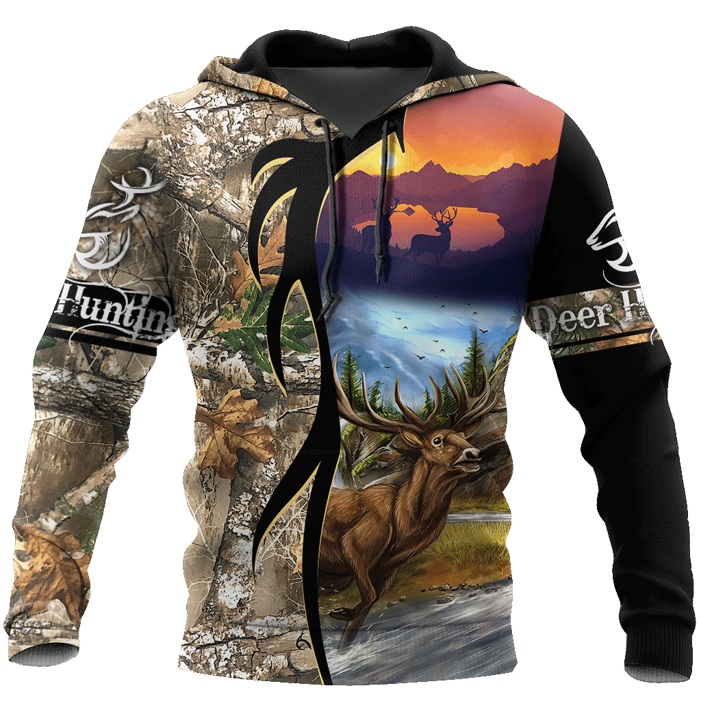 Deer Hunting Camouflage Unisex 3d Hoodie